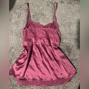 Pink Satin Camisole